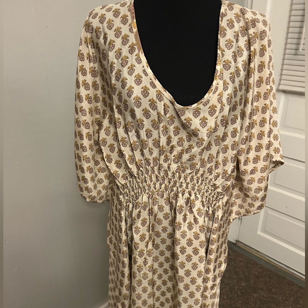 100% silk tunic top by Vision of tibet